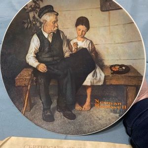 Norman Rockwell Plate with certificate “The Lighthouse Keeper’s Daughter”